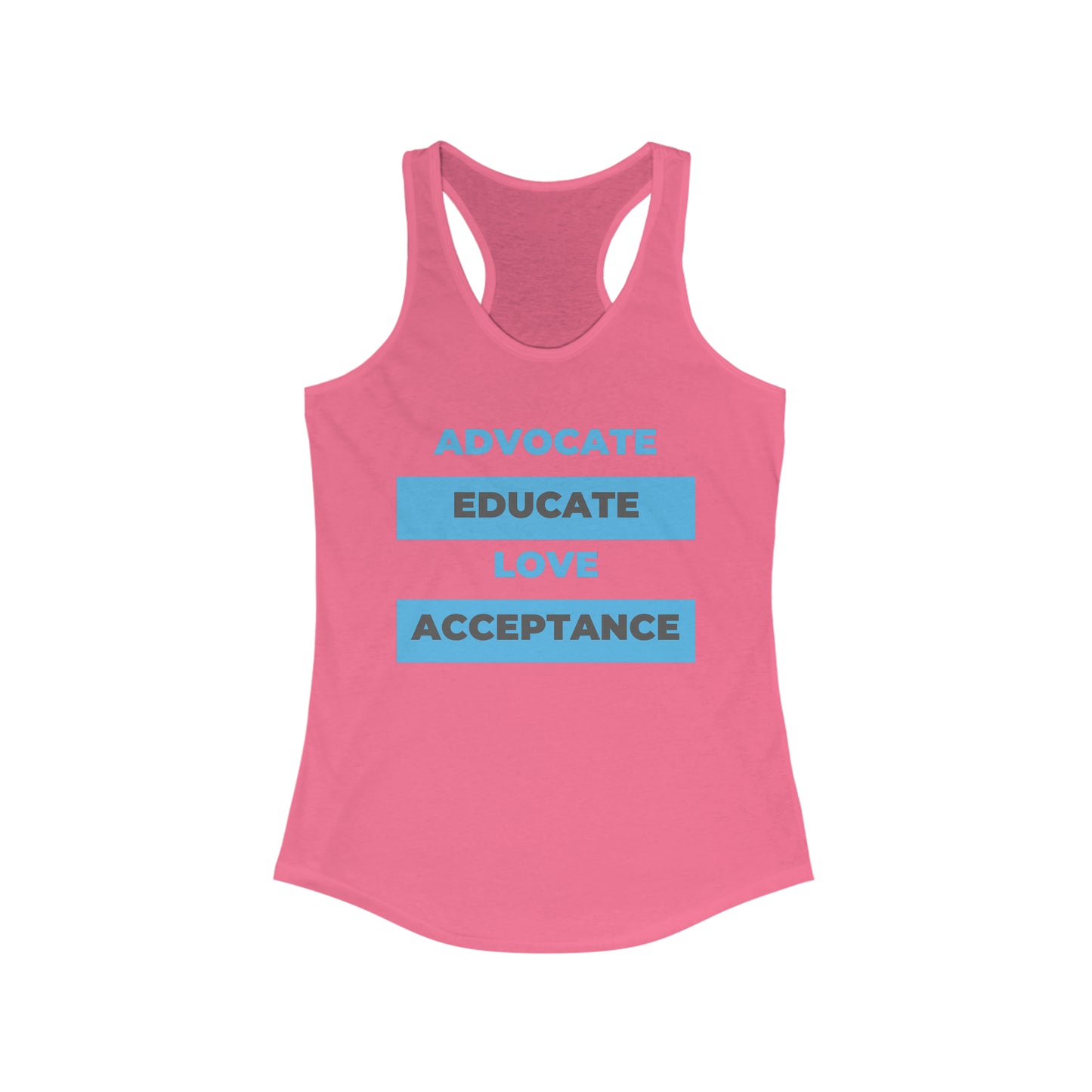 Women's Advocate Acceptance Ideal Racerback Tank
