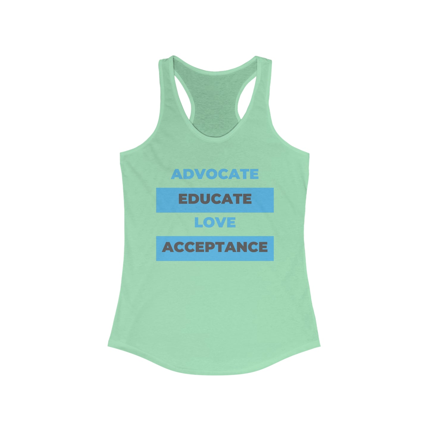 Women's Advocate Acceptance Ideal Racerback Tank