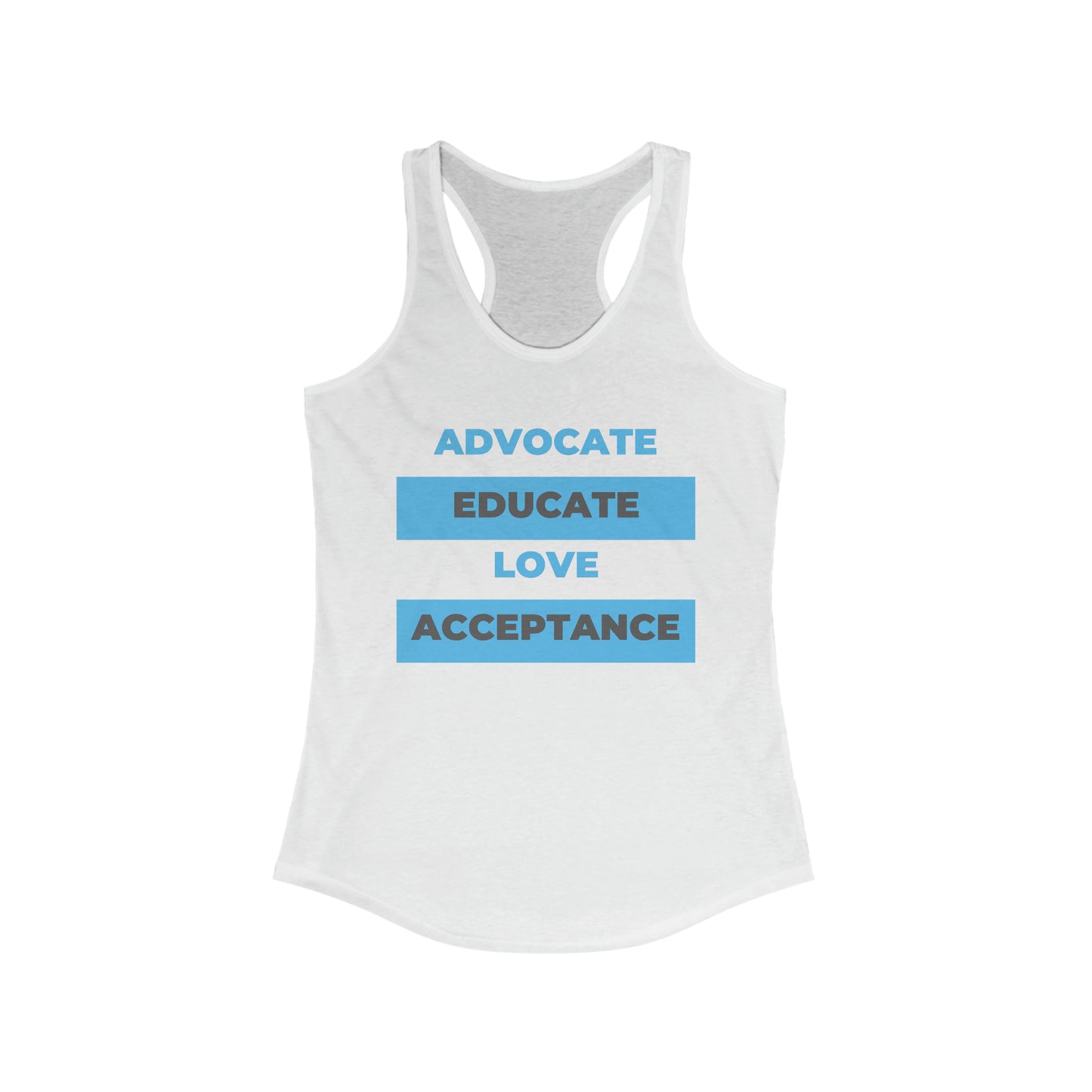 Women's Advocate Acceptance Ideal Racerback Tank
