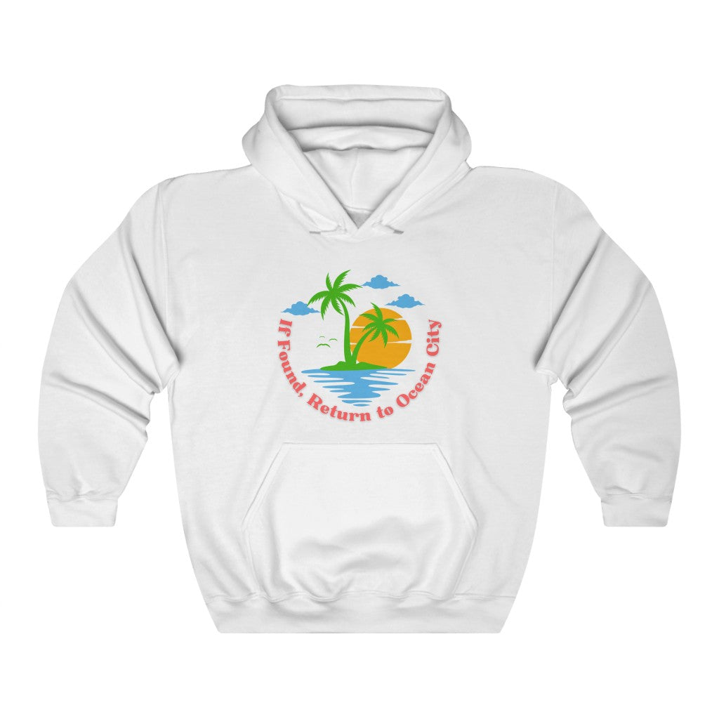 If Found, Return to Ocean City Unisex Heavy Blend™ Hooded Sweatshirt