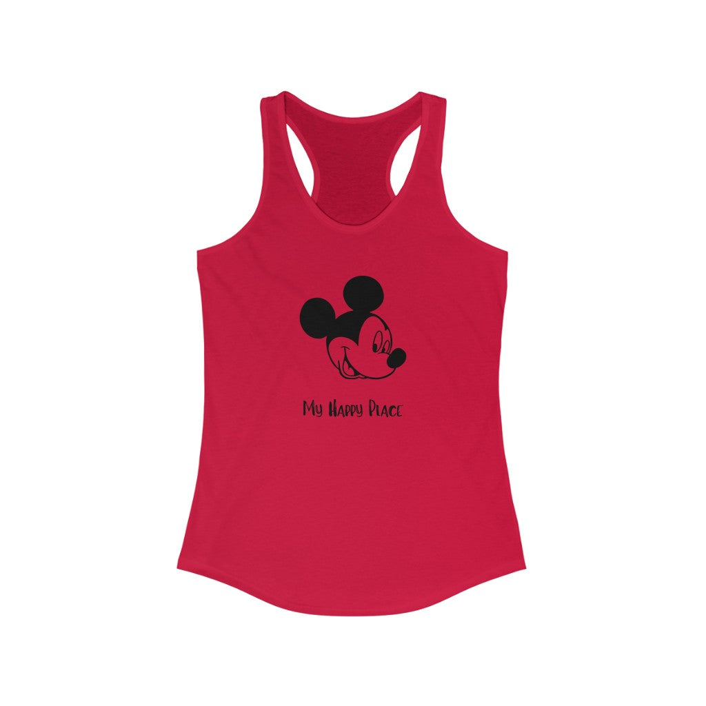My Happy Place- Women's Ideal Racerback Tank