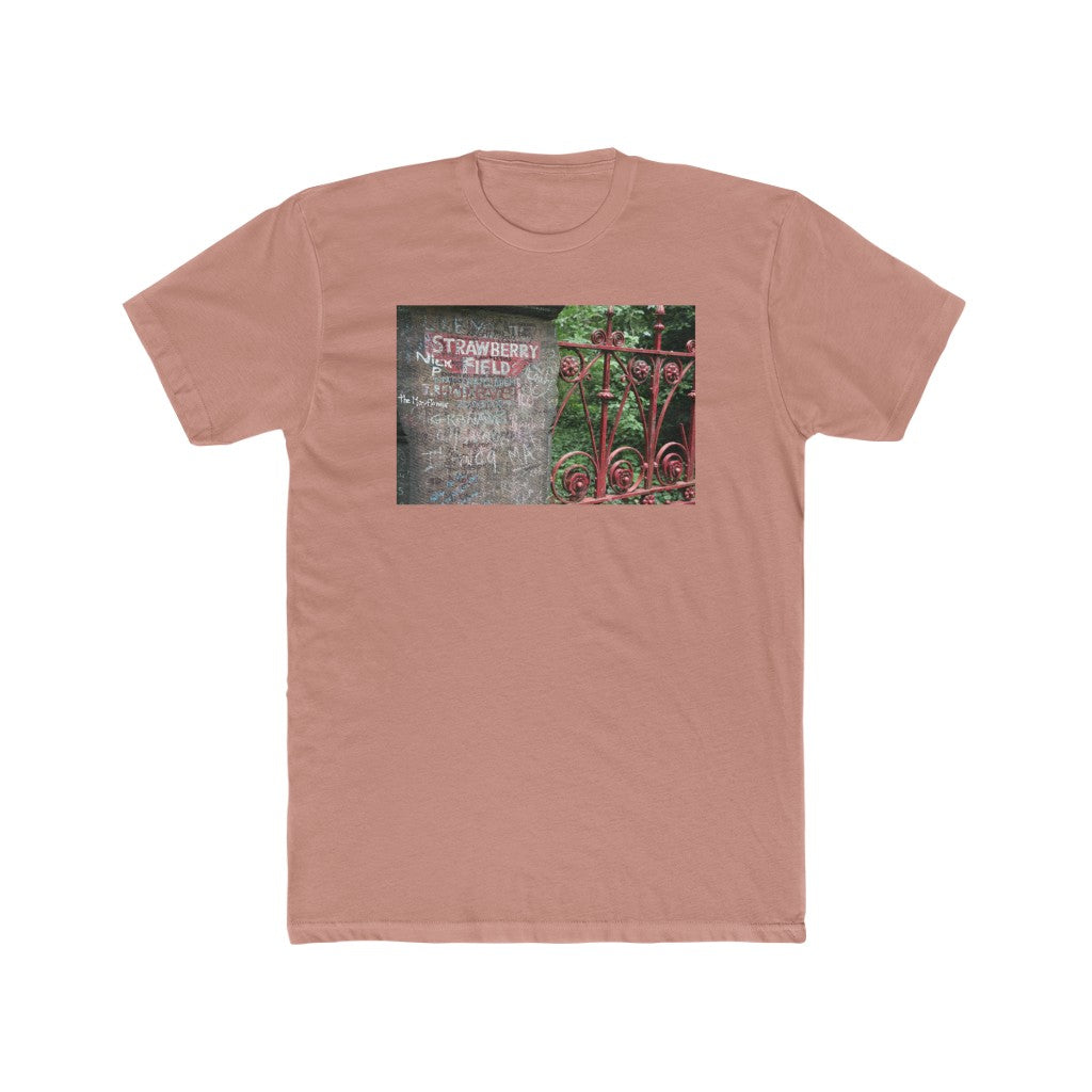Strawberry Fields- Men's Cotton Crew Tee