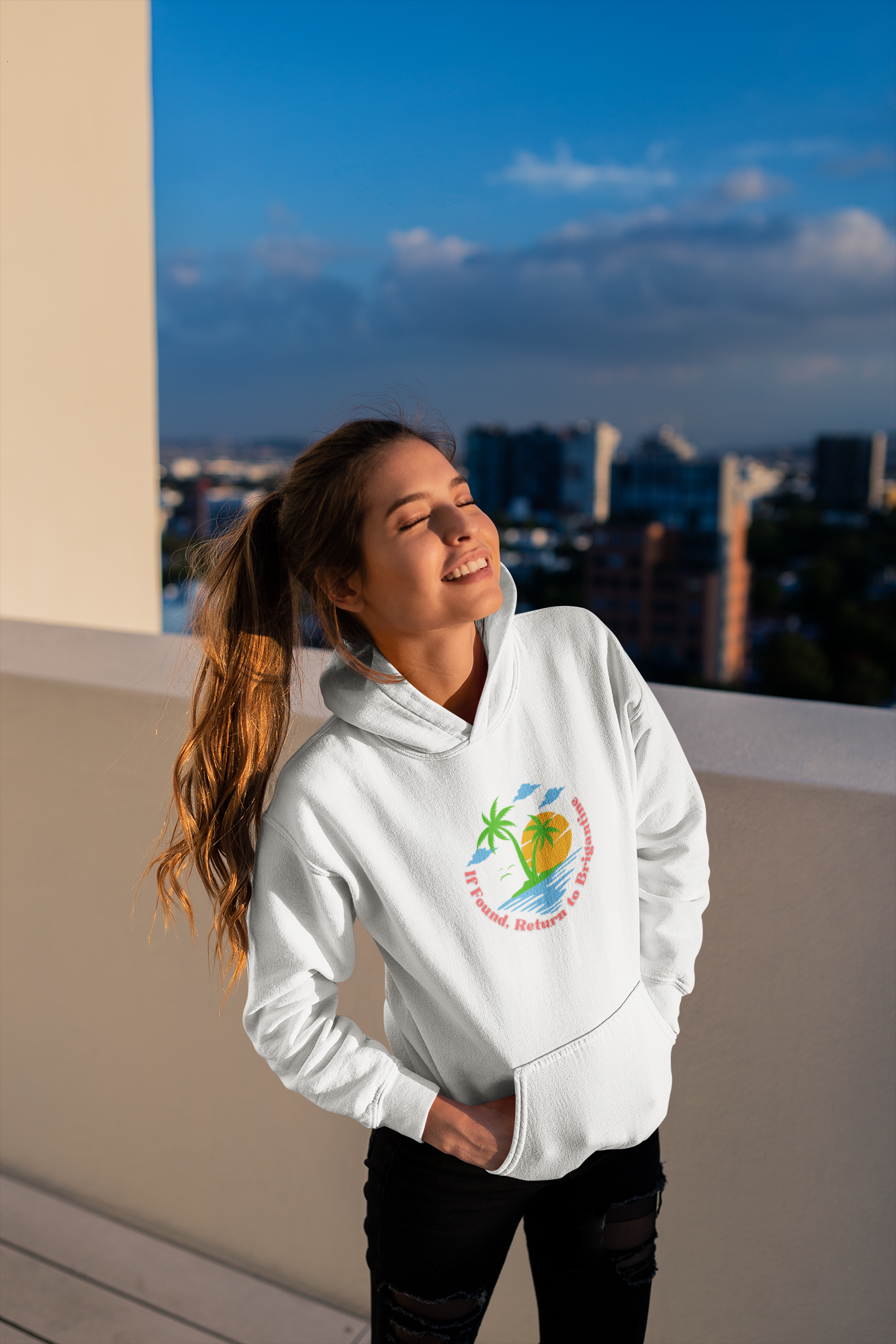 If Found, Return to Brigantine Unisex Heavy Blend™ Hooded Sweatshirt