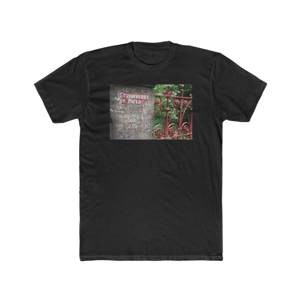 Strawberry Fields- Men's Cotton Crew Tee