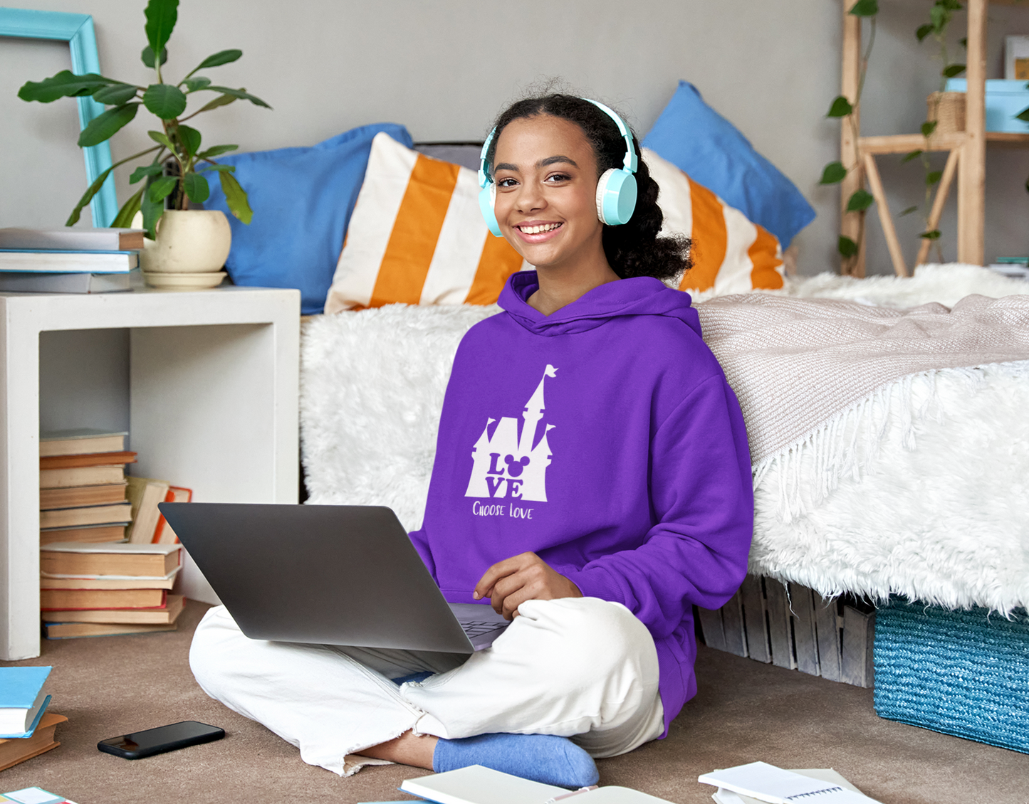 Choose Love Unisex Heavy Blend™ Hooded Sweatshirt