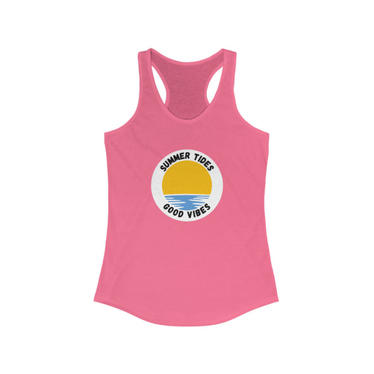 Women's Summer Tides Good Vibes Ideal Racerback Tank