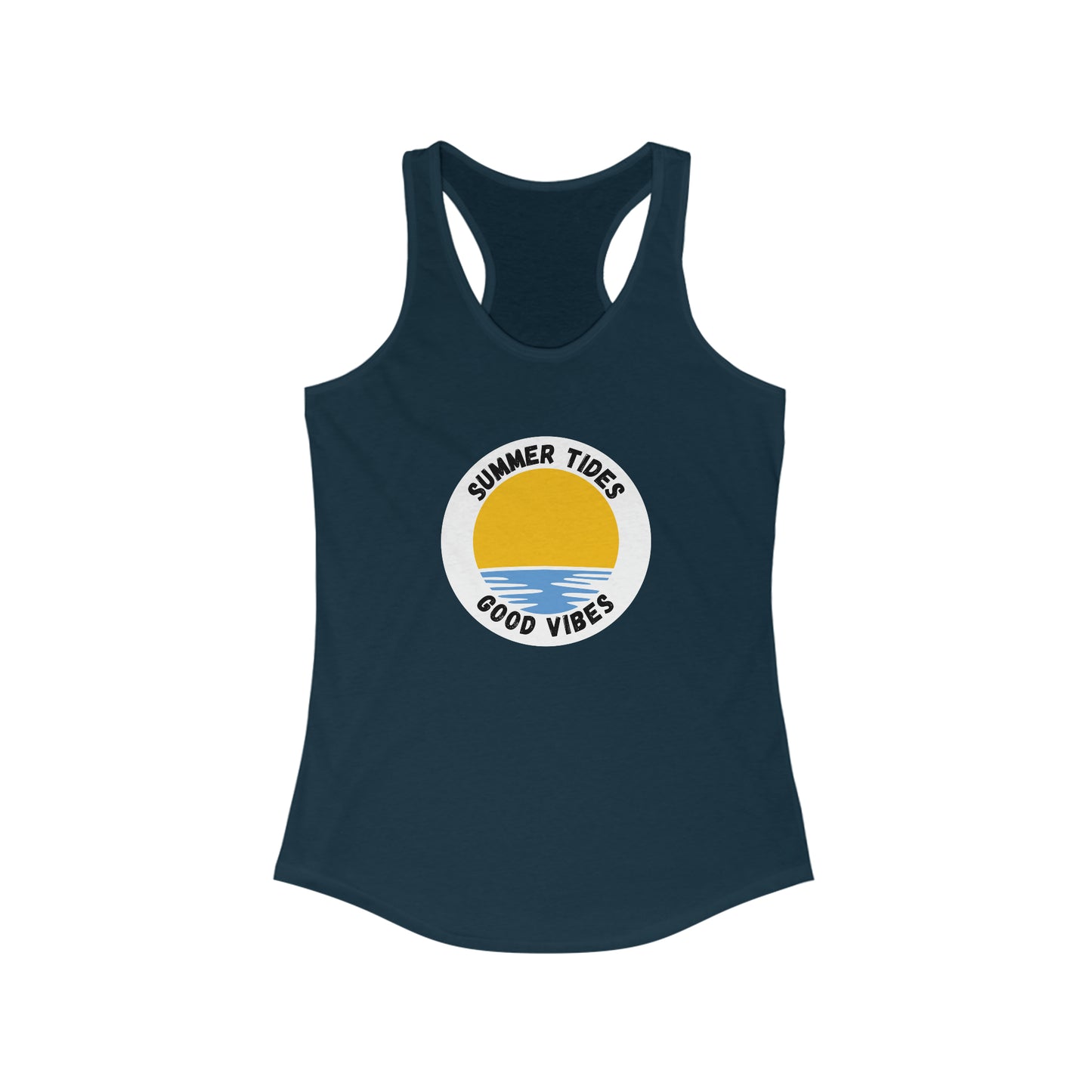 Women's Summer Tides Good Vibes Ideal Racerback Tank