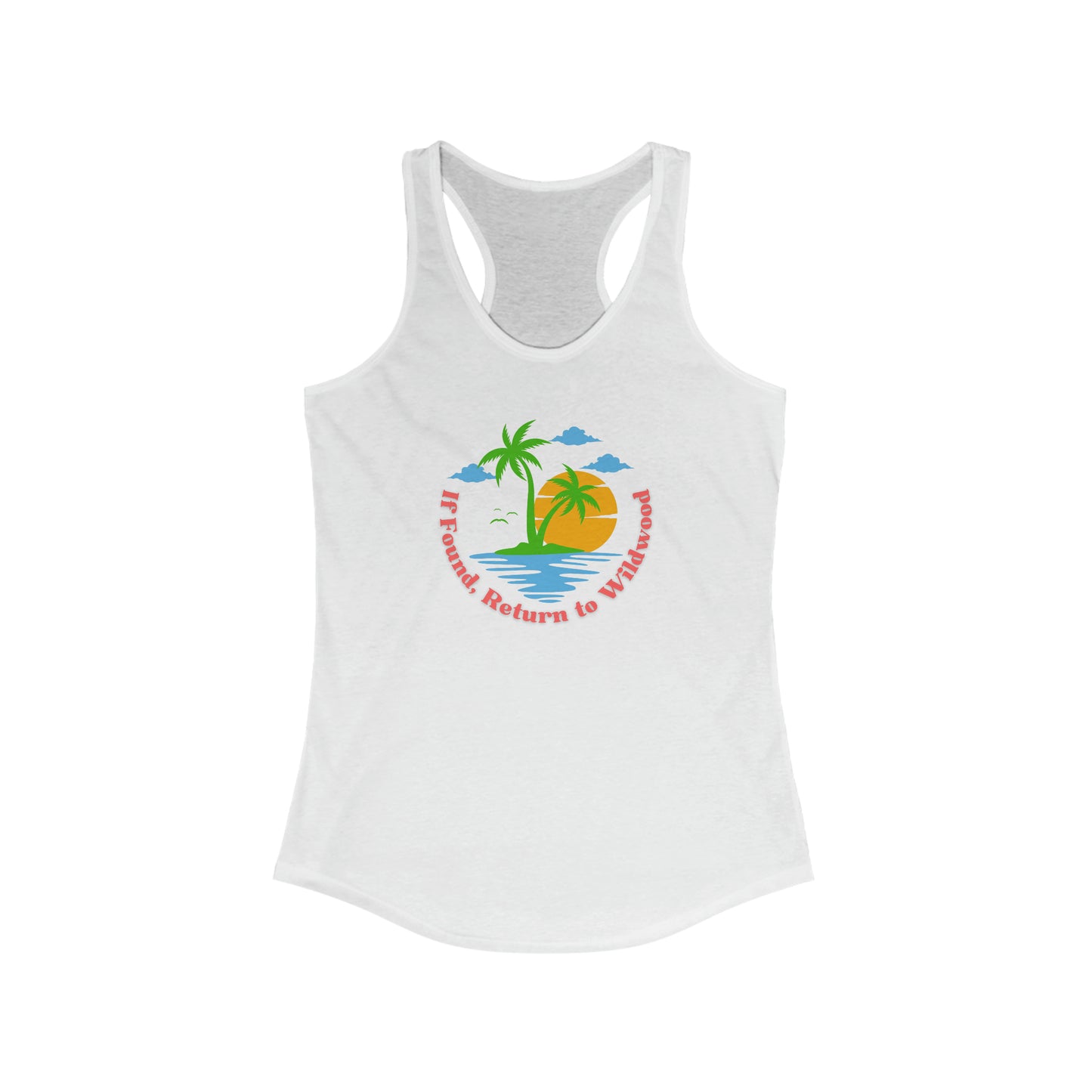 Women's If Found Return to Wildwood Ideal Racerback Tank