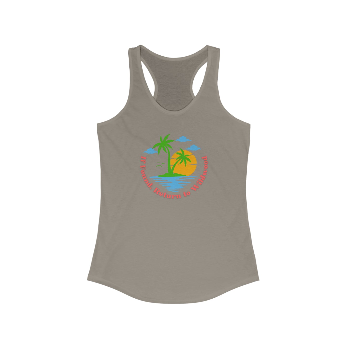 Women's If Found Return to Wildwood Ideal Racerback Tank