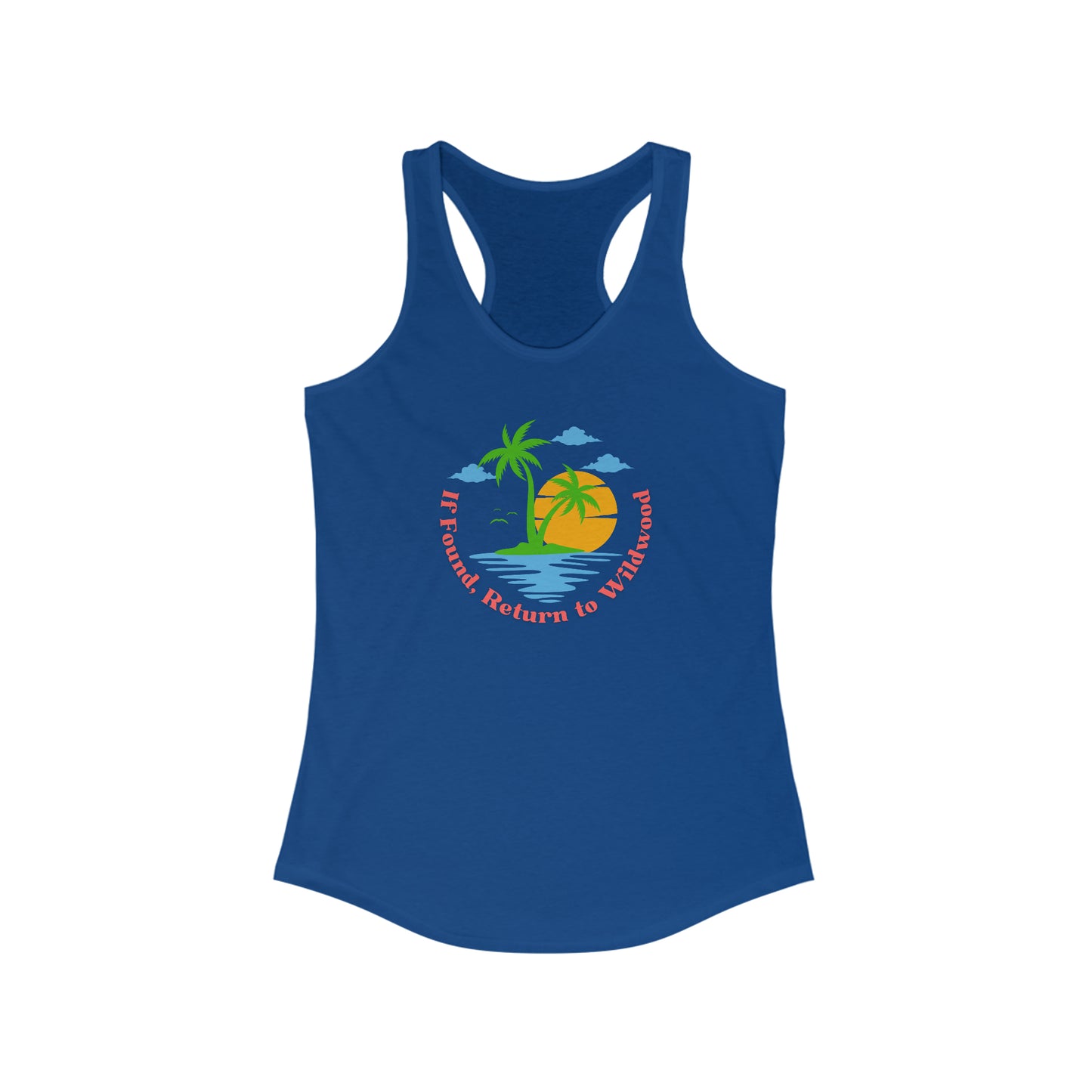 Women's If Found Return to Wildwood Ideal Racerback Tank