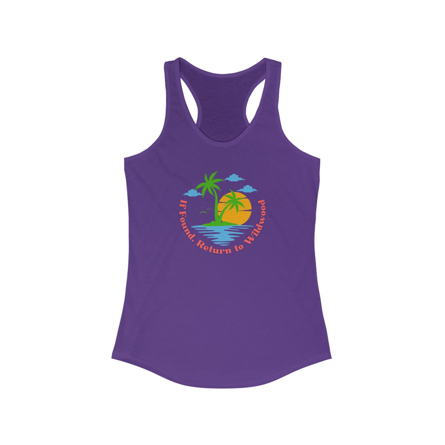 Women's If Found Return to Wildwood Ideal Racerback Tank