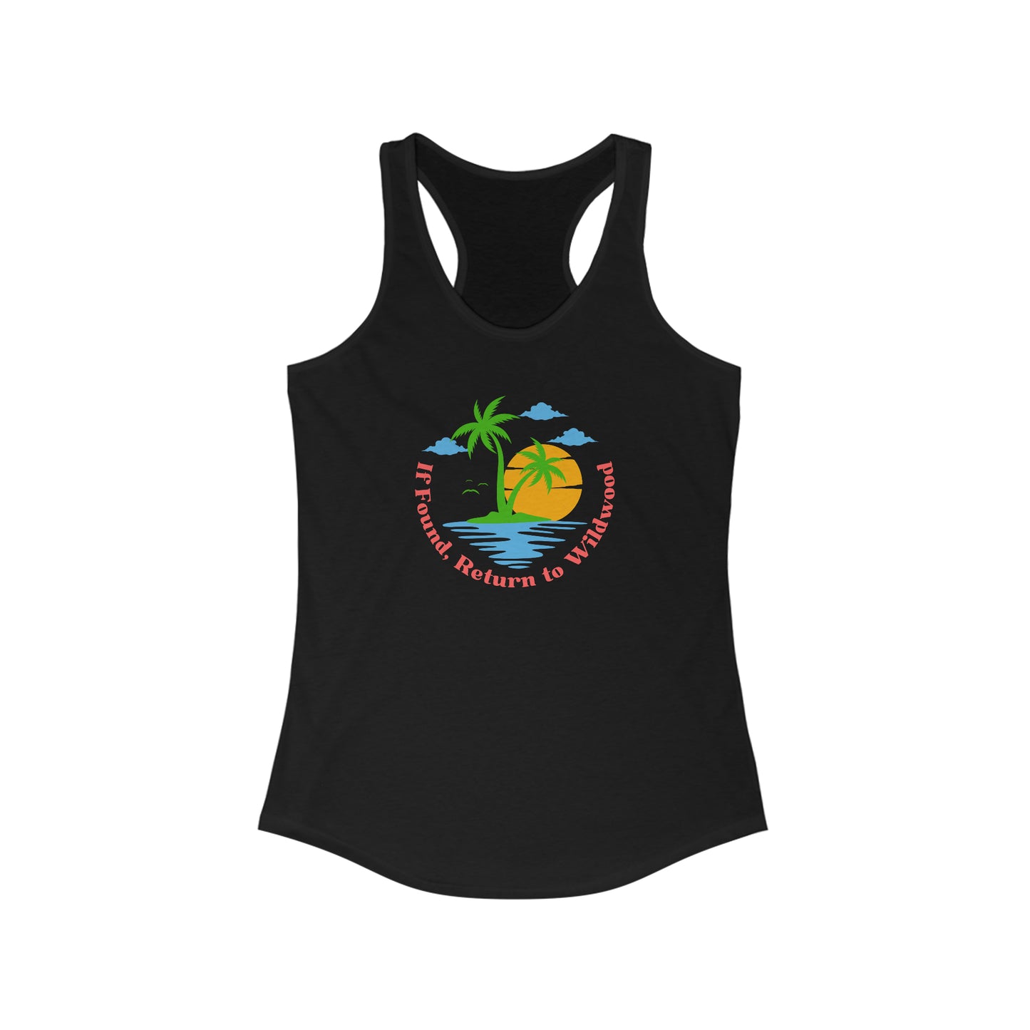 Women's If Found Return to Wildwood Ideal Racerback Tank