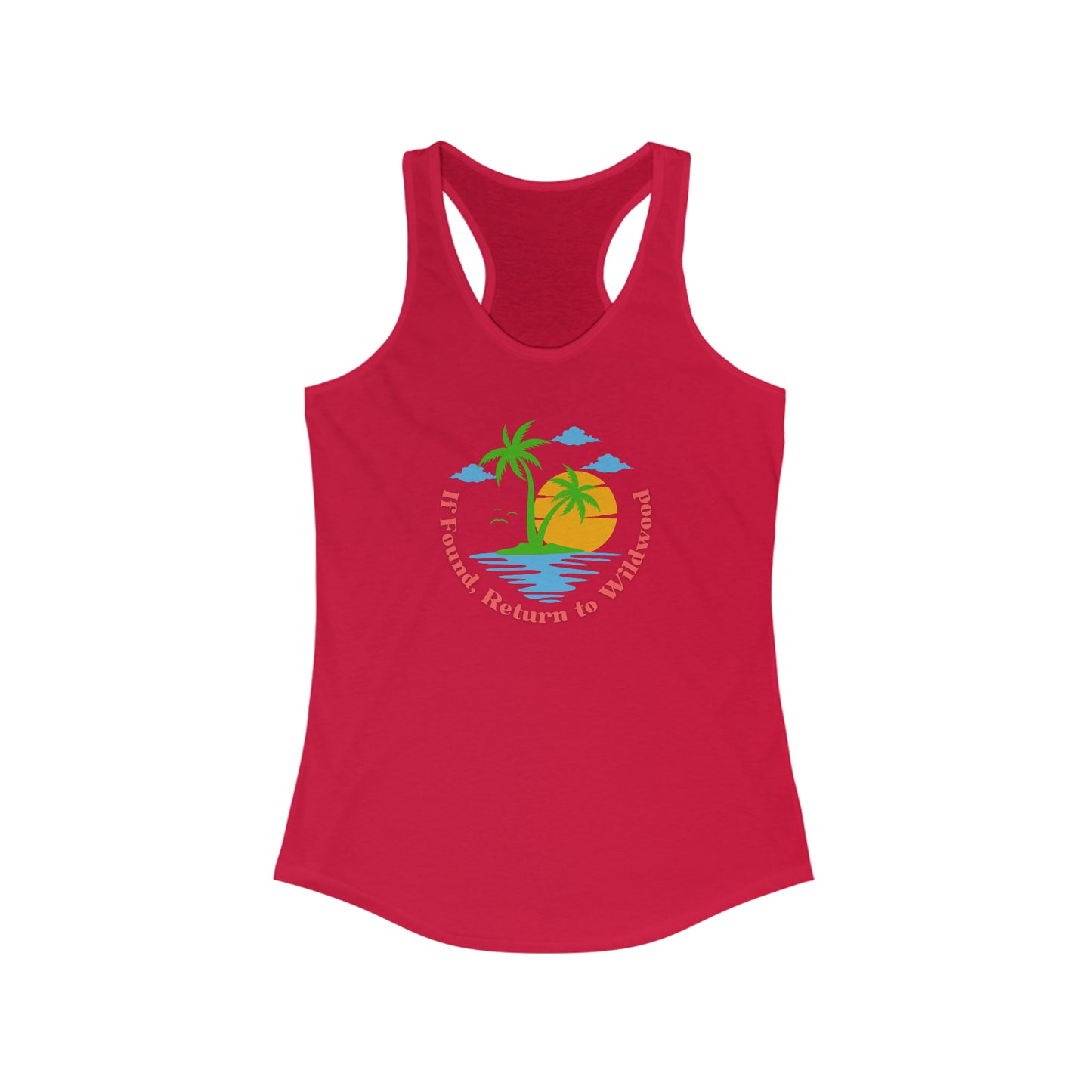 Women's If Found Return to Wildwood Ideal Racerback Tank