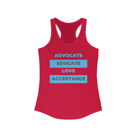 Women's Advocate Acceptance Ideal Racerback Tank