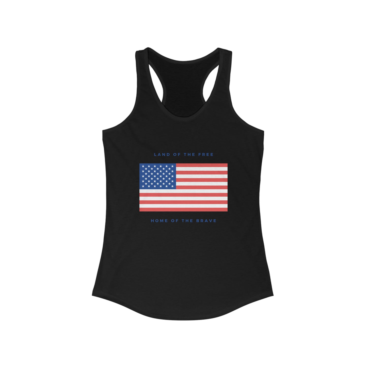 Women's Land of the free Ideal Racerback Tank