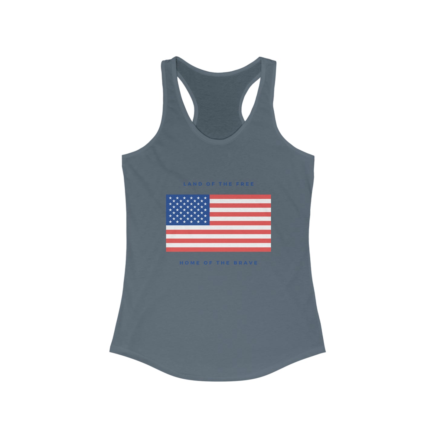 Women's Land of the free Ideal Racerback Tank