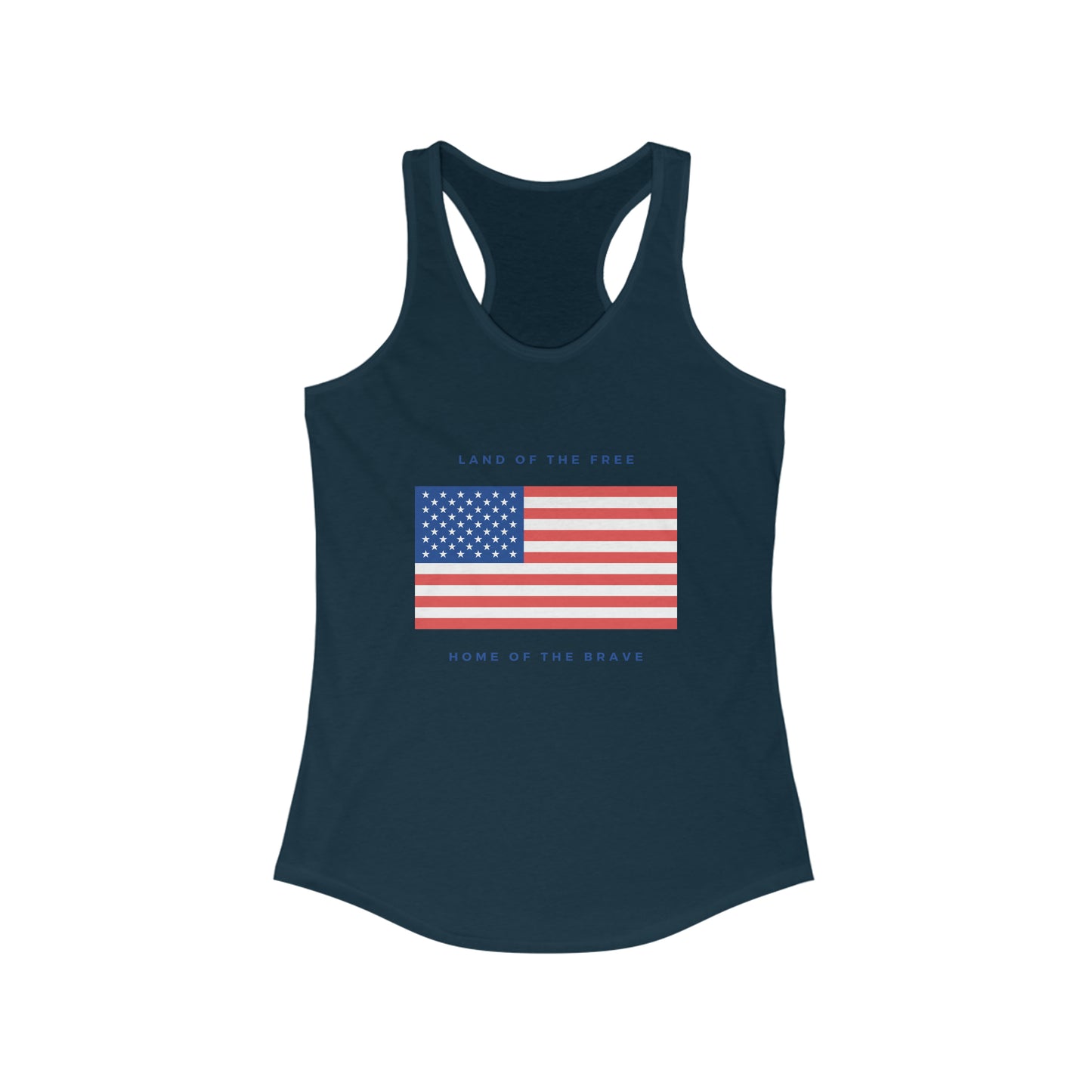 Women's Land of the free Ideal Racerback Tank