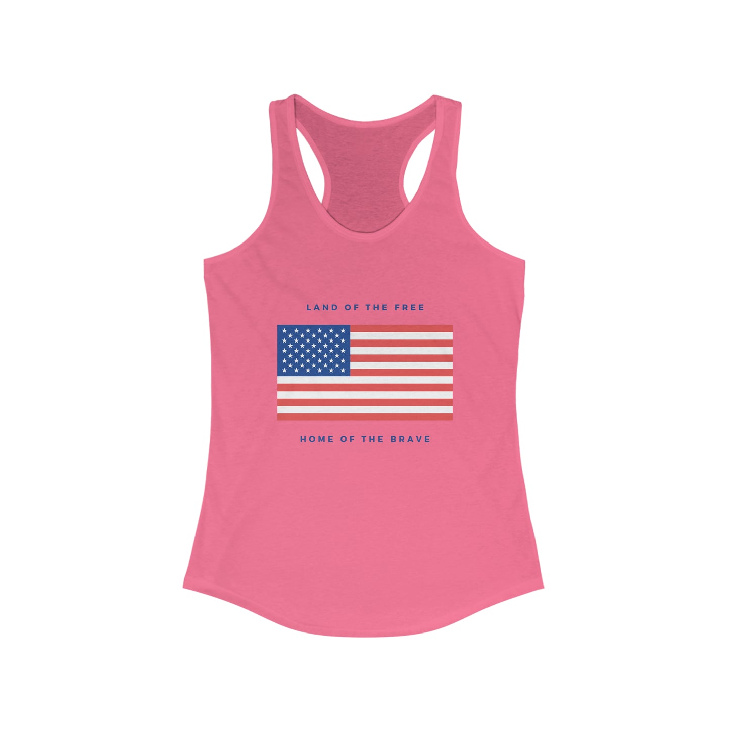 Women's Land of the free Ideal Racerback Tank