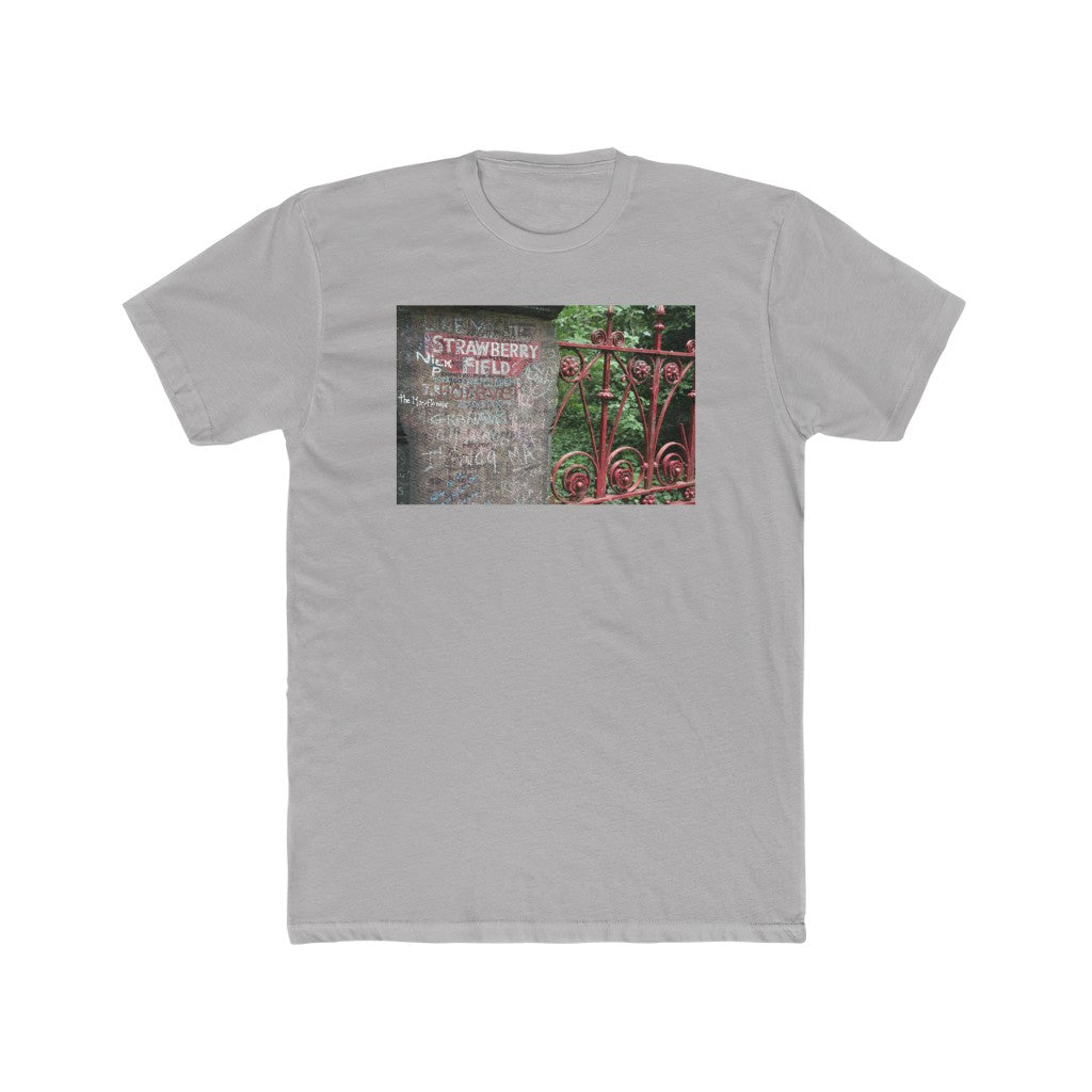 Strawberry Fields- Men's Cotton Crew Tee