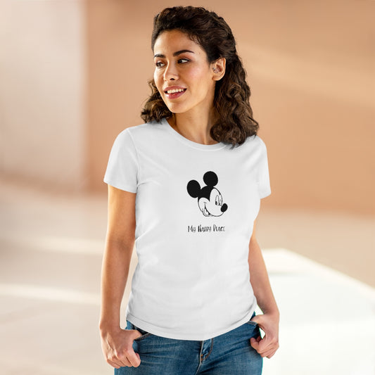 Women's Happy Place Cotton Tee