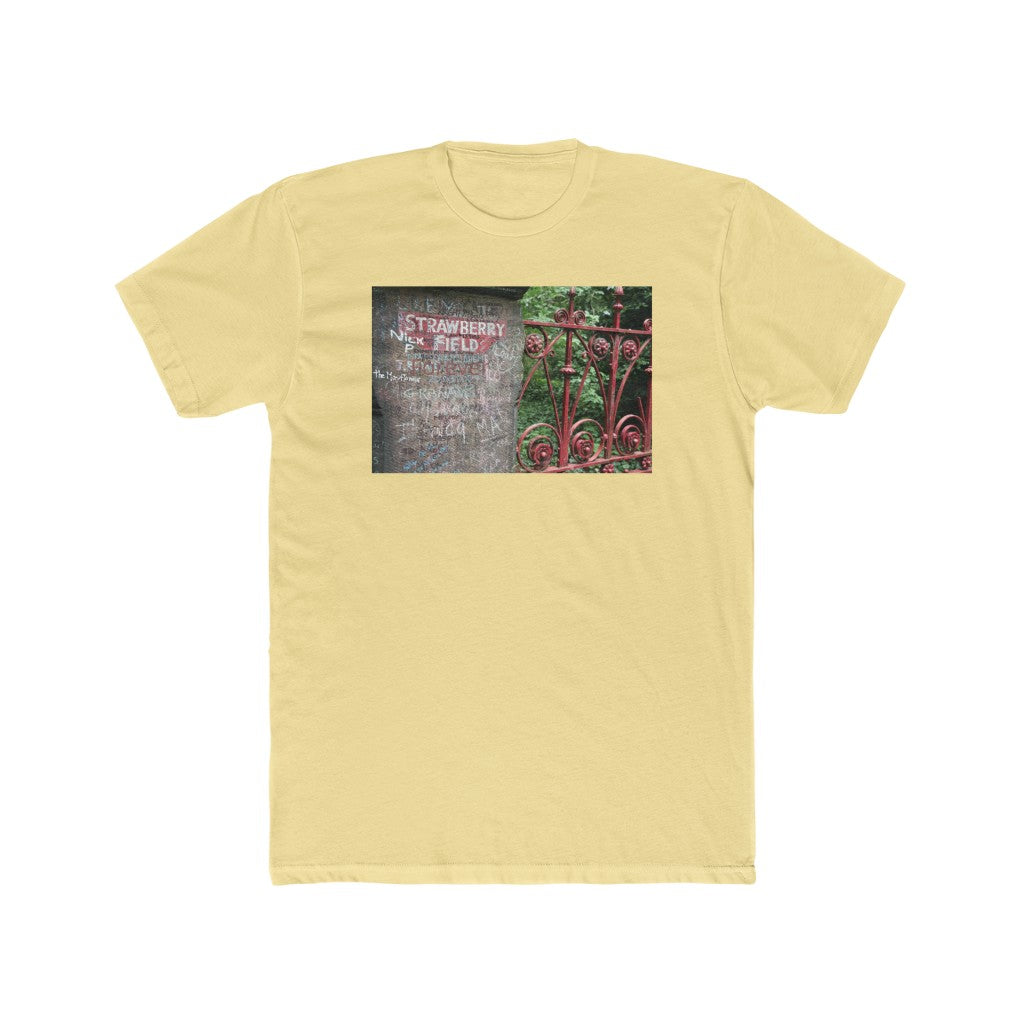 Strawberry Fields- Men's Cotton Crew Tee