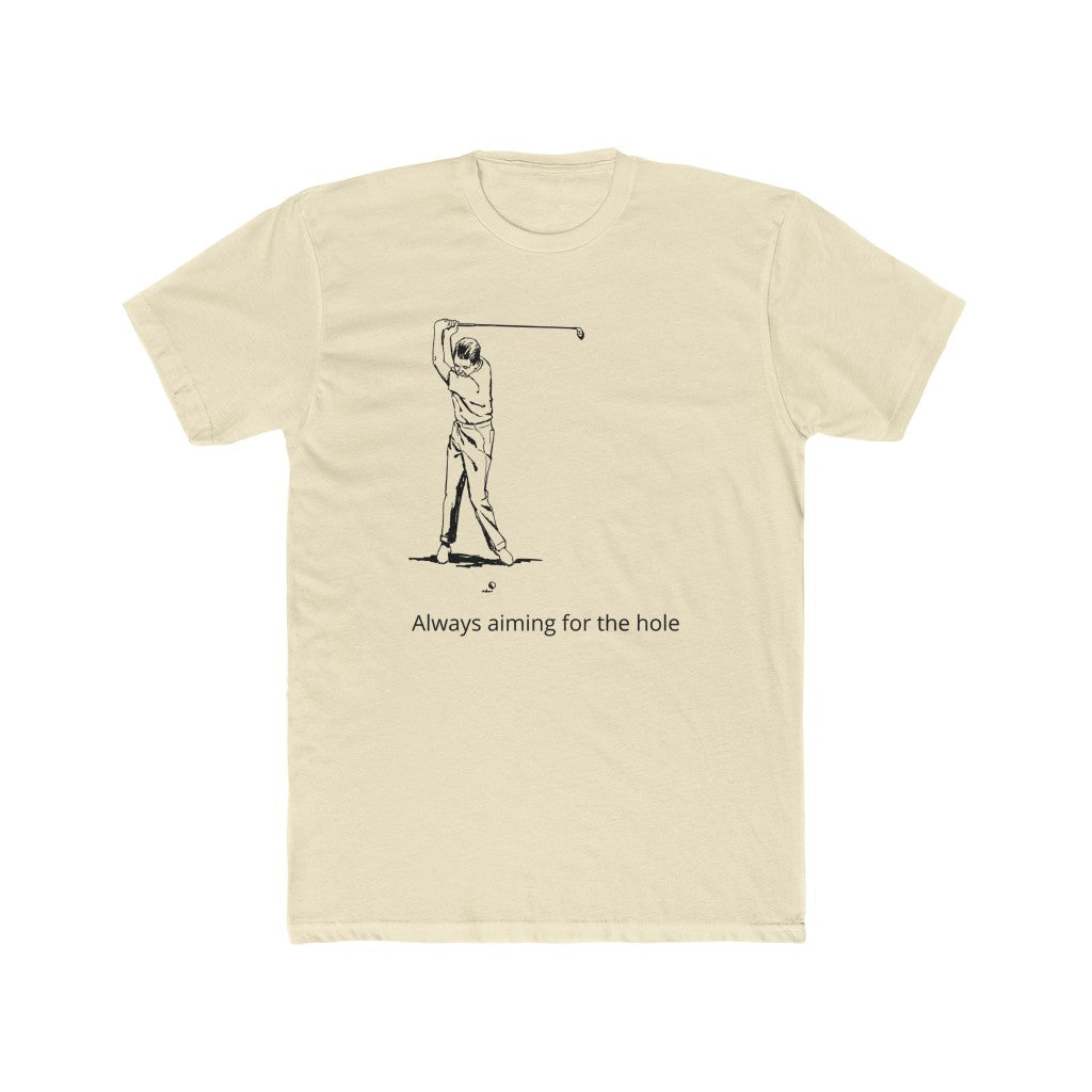 Always Aiming (Black)- Men's Cotton Crew Tee