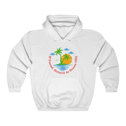 If Found, Return to Ocean City Unisex Heavy Blend™ Hooded Sweatshirt