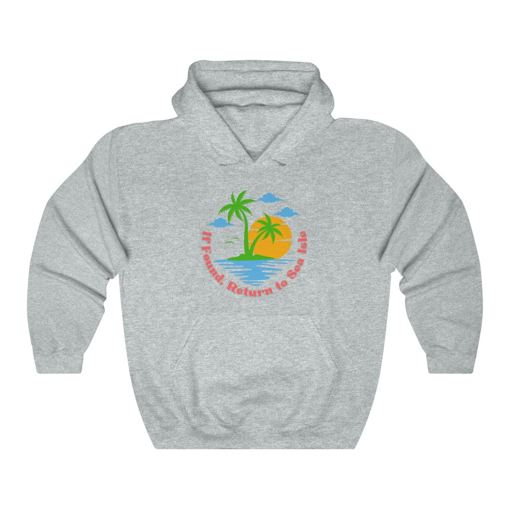 If Found, Return to Sea Isle Unisex Heavy Blend™ Hooded Sweatshirt