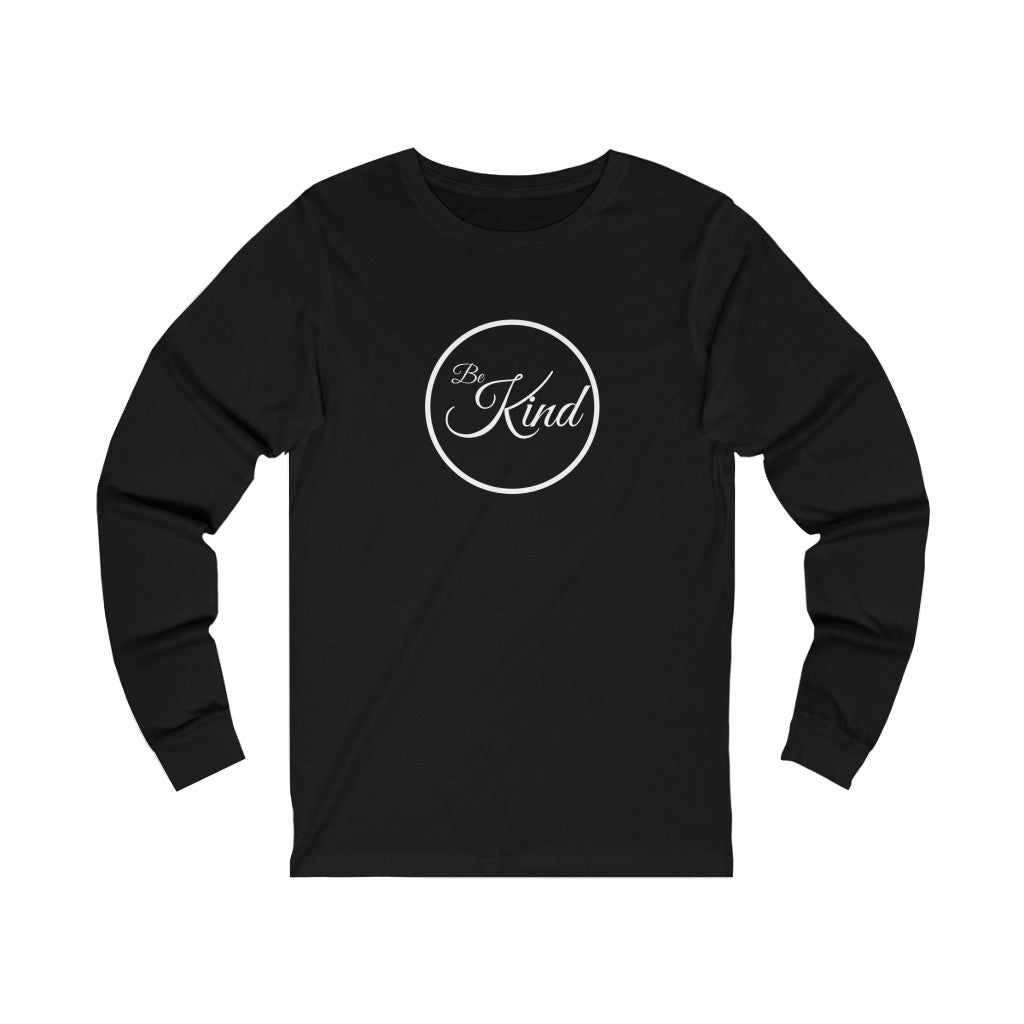 Be Kind (White) Women's Jersey Long Sleeve Tee