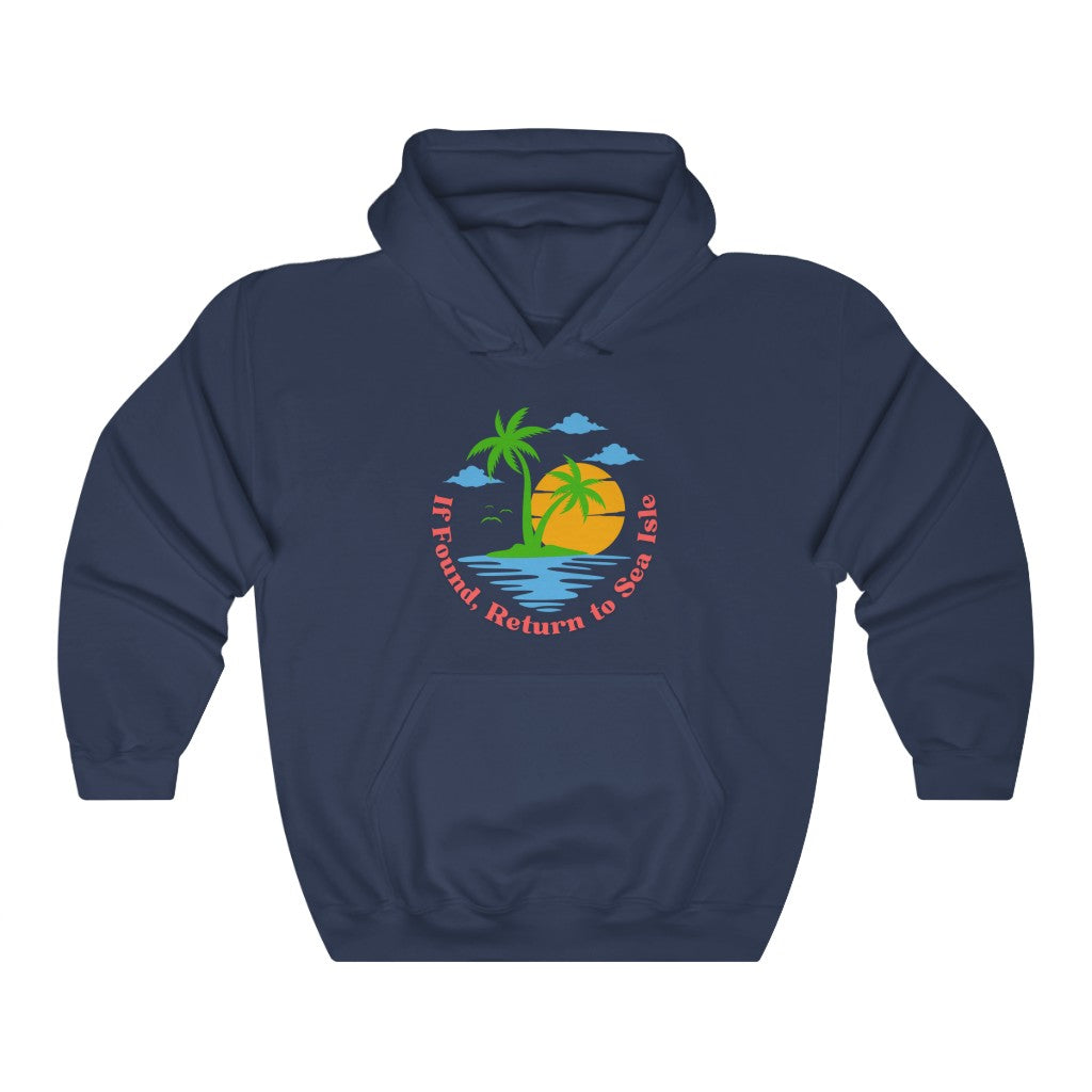 If Found, Return to Sea Isle Unisex Heavy Blend™ Hooded Sweatshirt