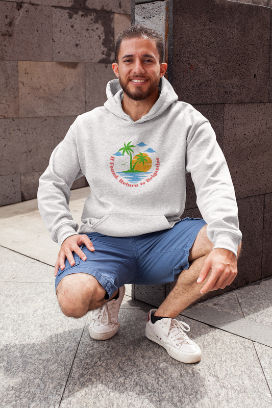 If Found, Return to Brigantine Unisex Heavy Blend™ Hooded Sweatshirt