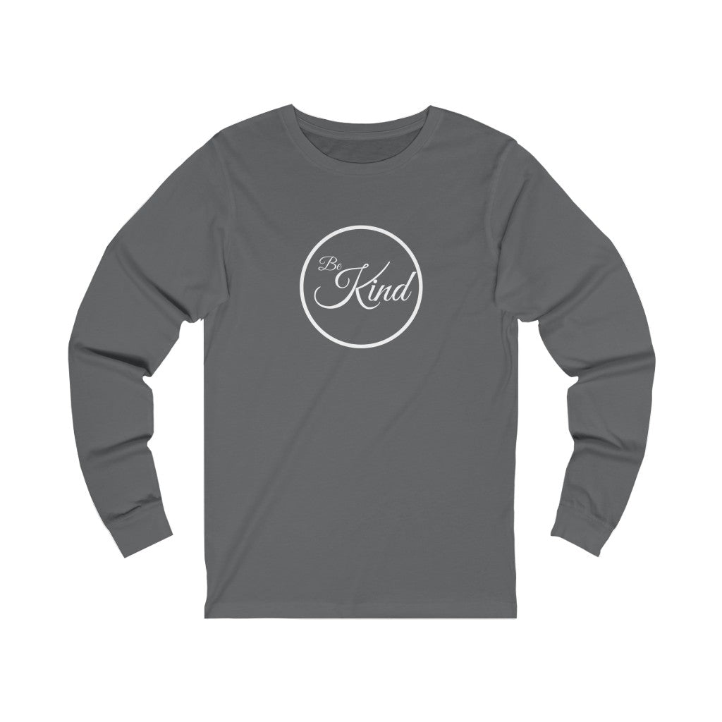 Be Kind (White) Women's Jersey Long Sleeve Tee