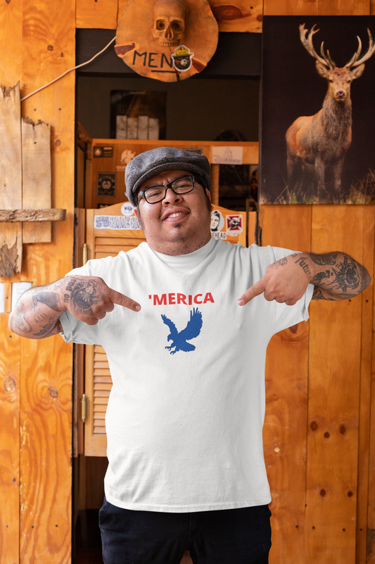 'Merica- Men's Cotton Crew Tee