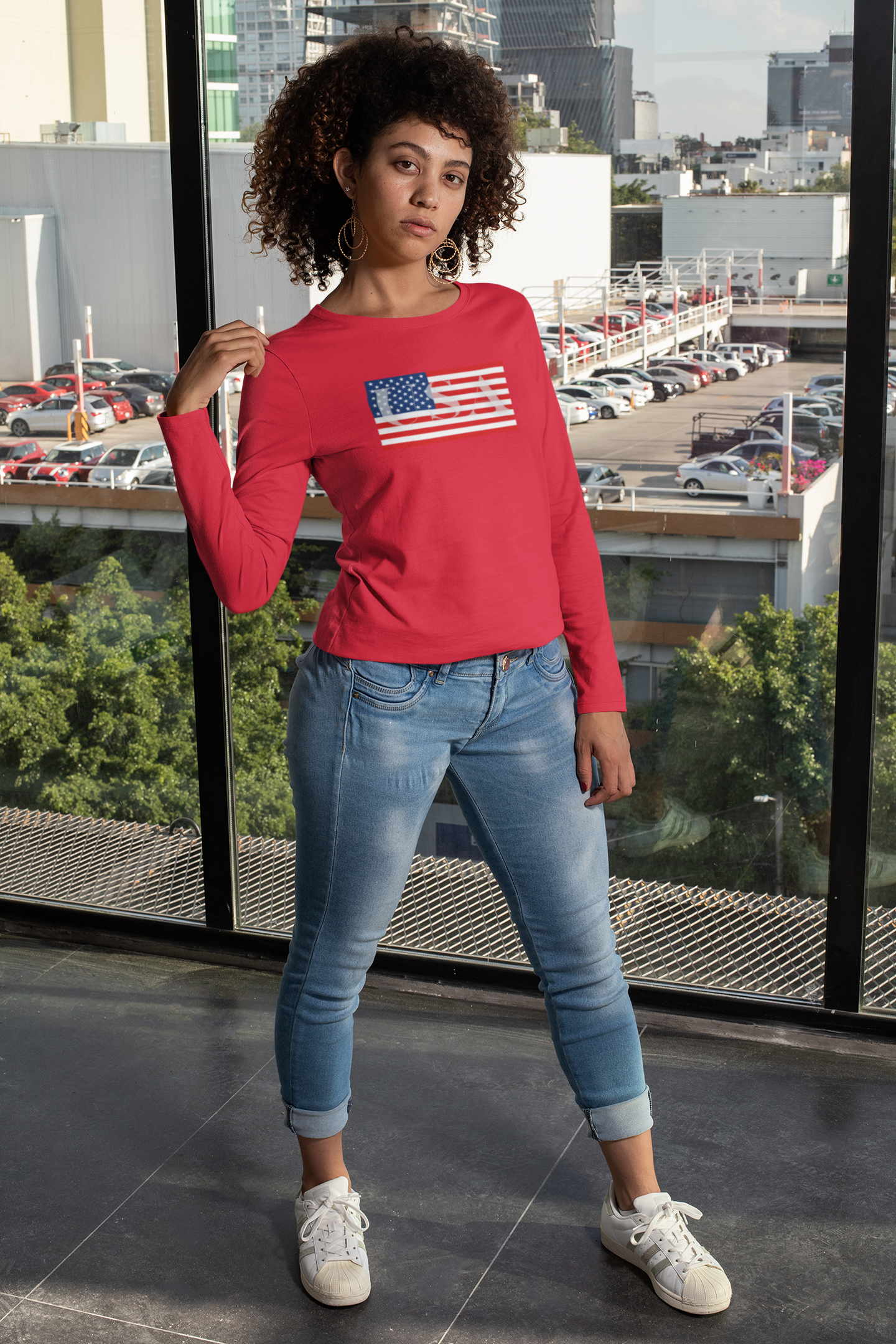 USA Women's Jersey Long Sleeve Tee