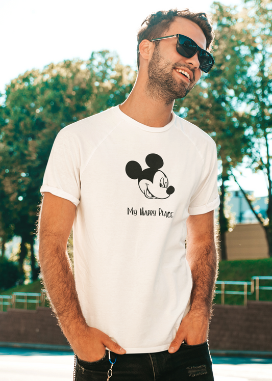 My Happy Place- Men's Jersey Short Sleeve Tee