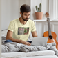 Strawberry Fields- Men's Cotton Crew Tee