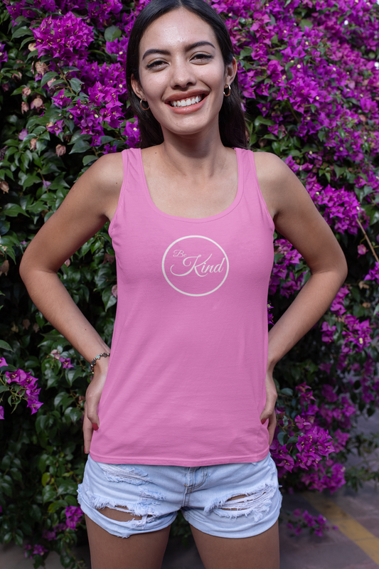 Be Kind (White) Ideal Racerback Tank